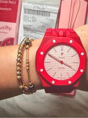 AP x Swatch Royal Pop Women's Red Watch